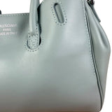 Balenciaga Blue Leather Mini Bel Air Carry All Two-Way Bag