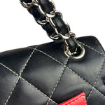 Chanel Colorblock Quilted Lambskin Medium Double Flap Bag 2013