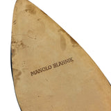 Manolo Blahnik Brown Suede Strappy Heels