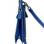 Prada Blue Saffiano Leather 2Way Briefcase Bag