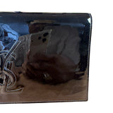 Yves Saint Laurent Black Patent Leather Belle De Jour Clutch