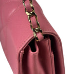Chanel Pink Lambskin Mademoiselle Flap Wallet On Chain 2018