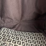 Fendi Vintage FF Canvas Print Zip Shoulder Tote