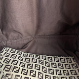 Fendi Vintage FF Canvas Print Zip Shoulder Tote