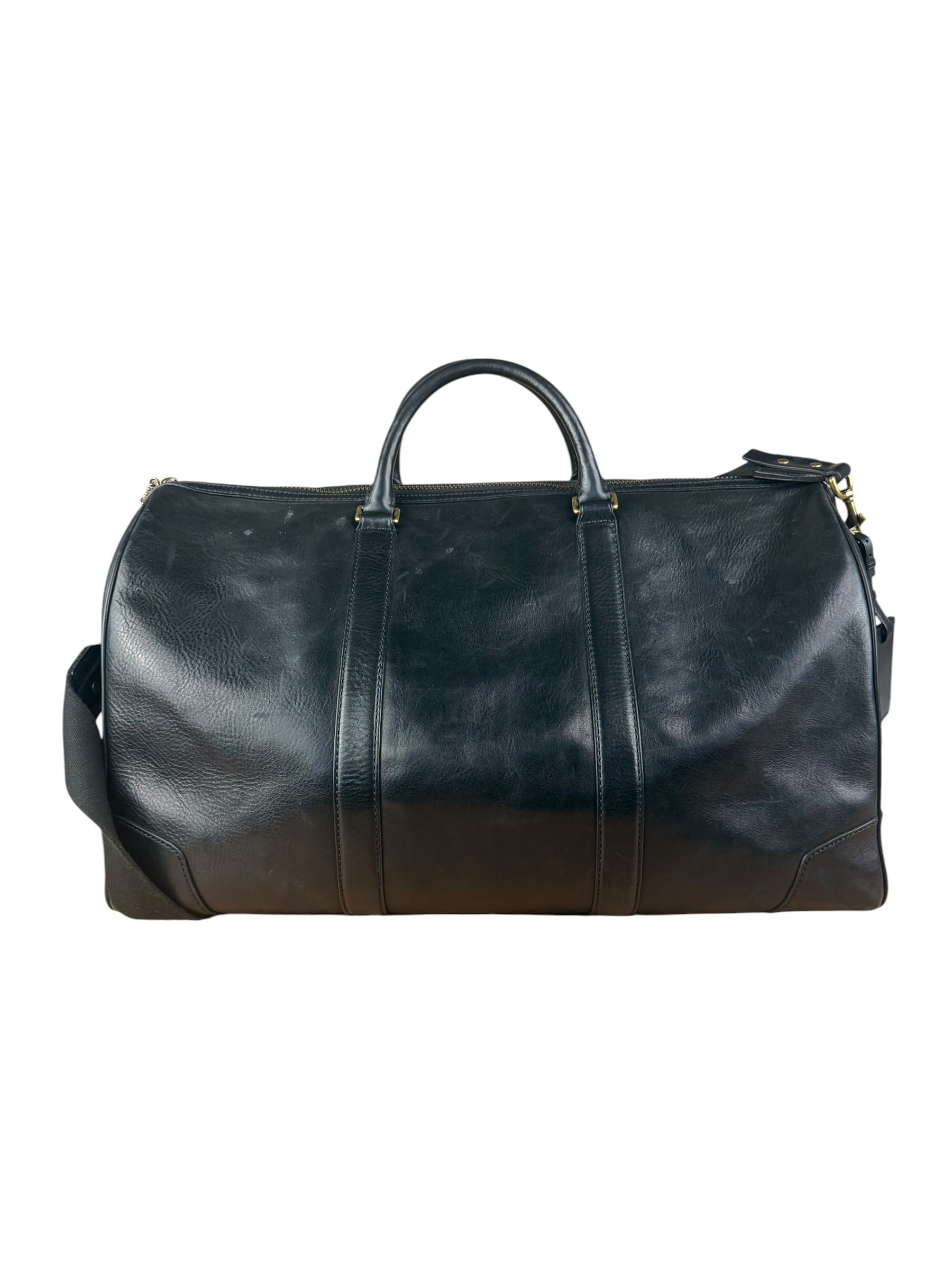 Coach Black Leather Large Duffle