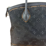 Louis Vuitton Limited Edition Black Monogram Transparence Lockit Hand Bag