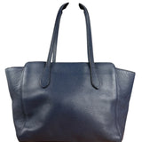 Gucci Blue Pebbled Leather Swinger Bag