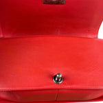 Chanel Red Quilted Lambskin Boy Flap Bag 2013