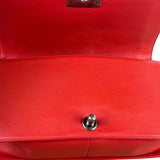 Chanel Red Quilted Lambskin Boy Flap Bag 2013