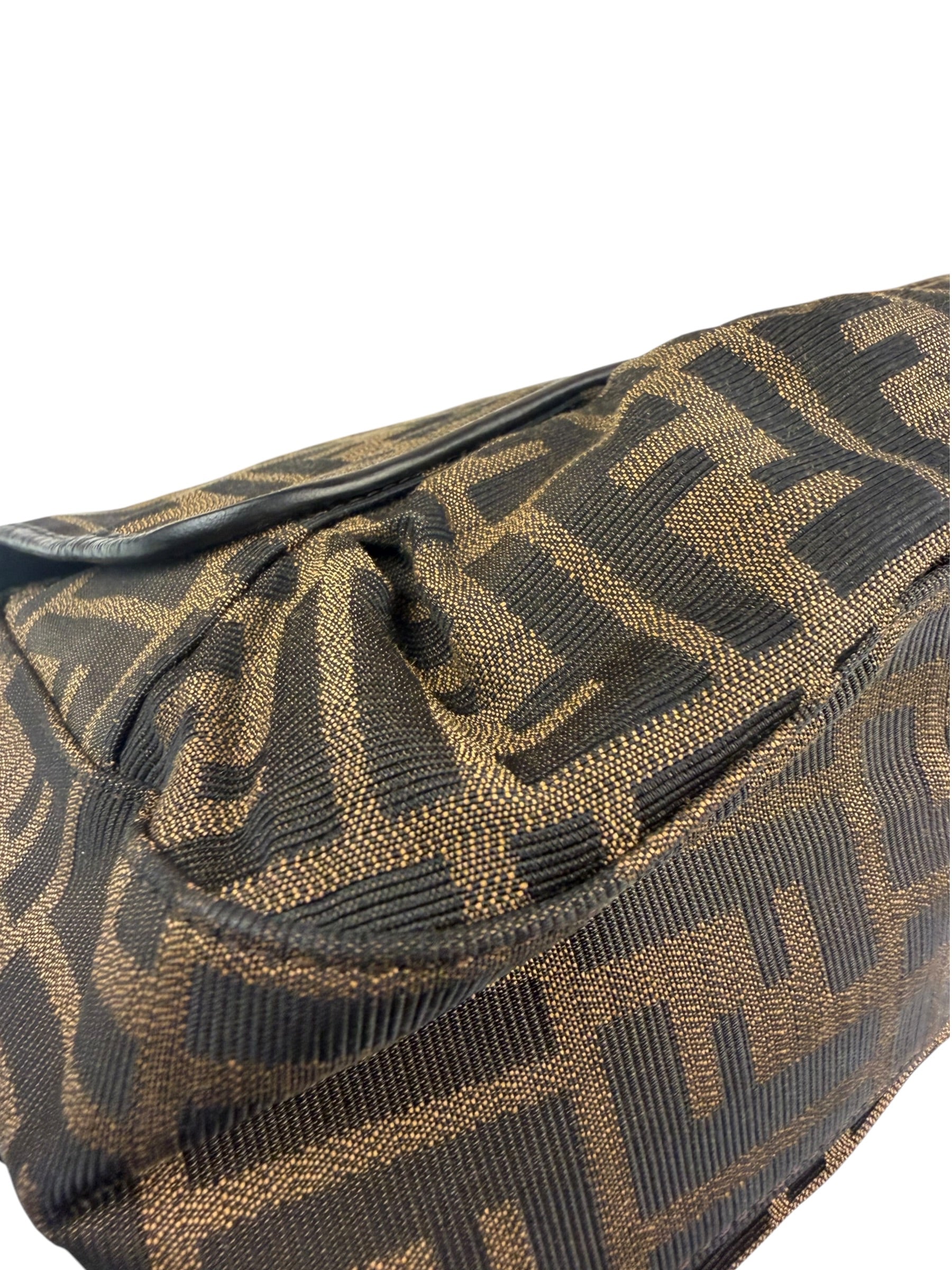 Fendi FF Zucca Vintage B Flap Shoulder Bag
