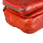 Chanel Red Quilted Mini Flap Wallet on Chain Bag 2011
