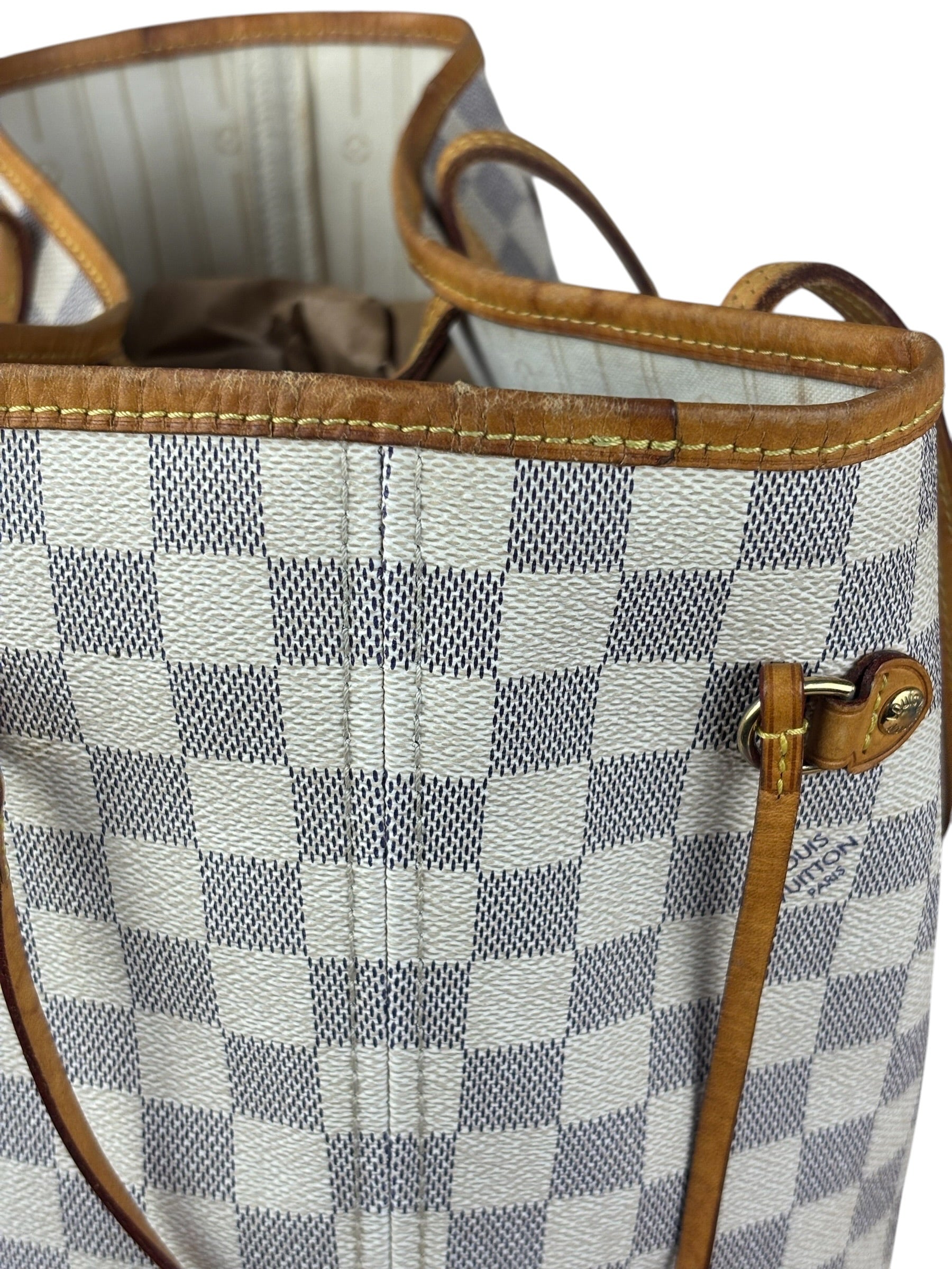 Louis Vuitton Damier Azur Neverfull Shoulder Bag GM