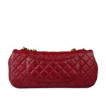 Chanel Red Quilted Leather Timeless Valentine Flap Bag 2009