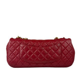 Chanel Red Quilted Leather Timeless Valentine Flap Bag 2009