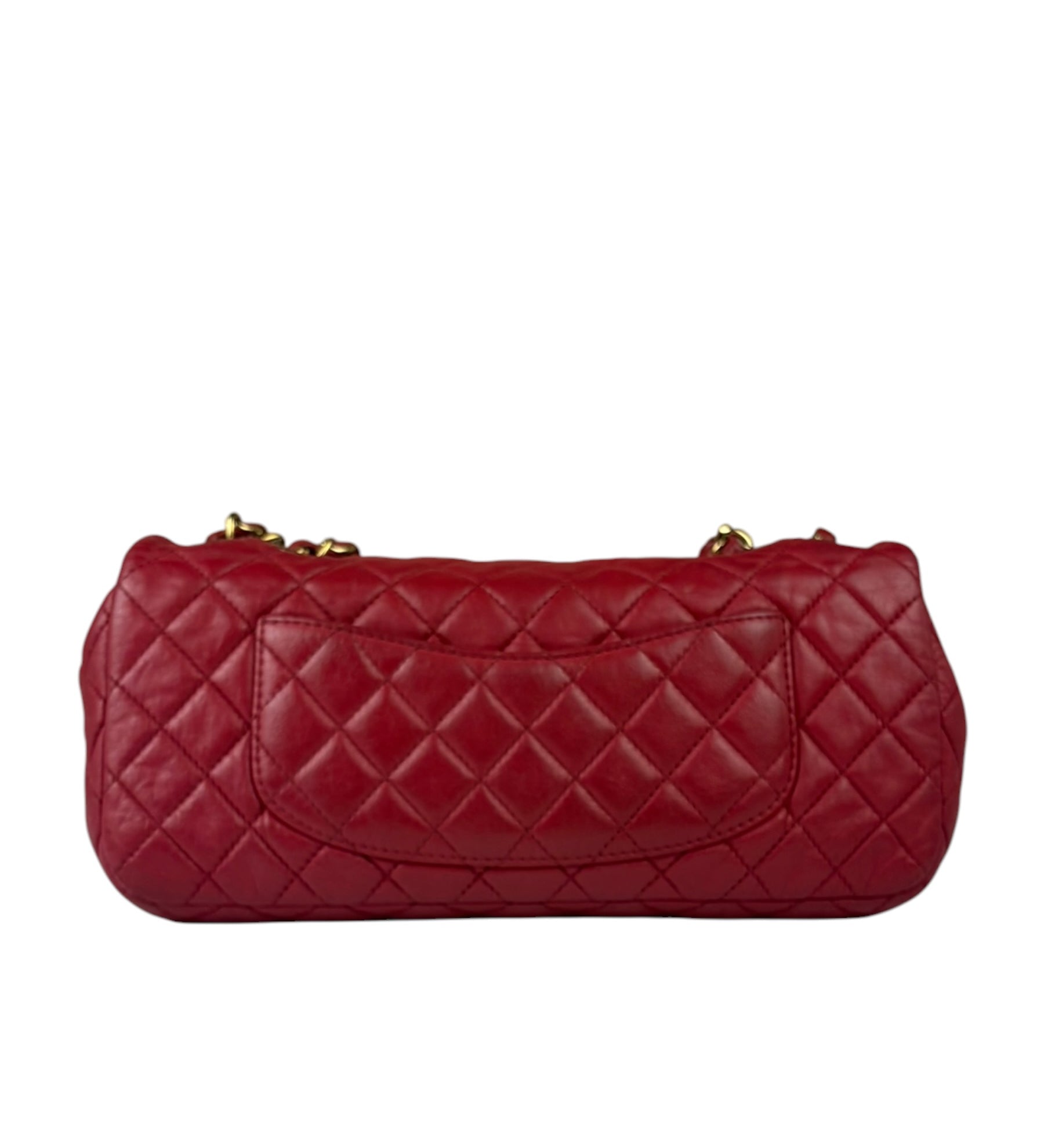 Chanel Red Quilted Leather Timeless Valentine Flap Bag 2009