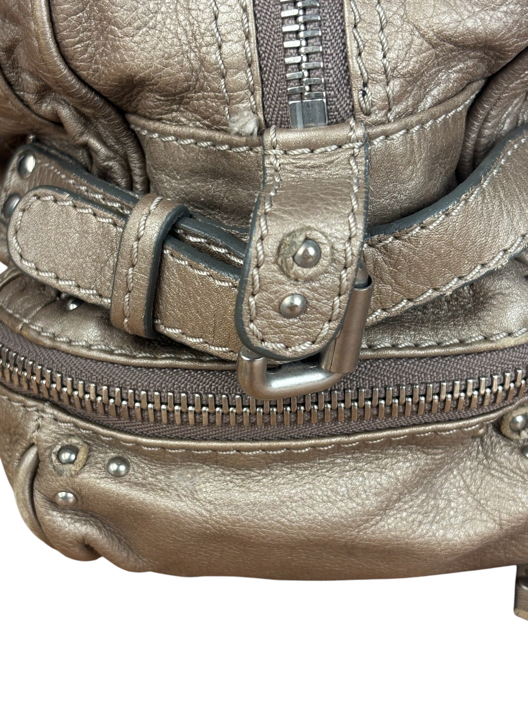 Chloe Metallic Taupe Vintage Paddington