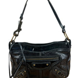 Balenciaga Black Leather Classic City Shoulder Bag
