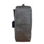 Fendi Brown Leather Zucca Mamma Baguette