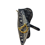 Christian Dior Oblique Slim Saddle Pouch