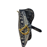 Christian Dior Oblique Slim Saddle Pouch