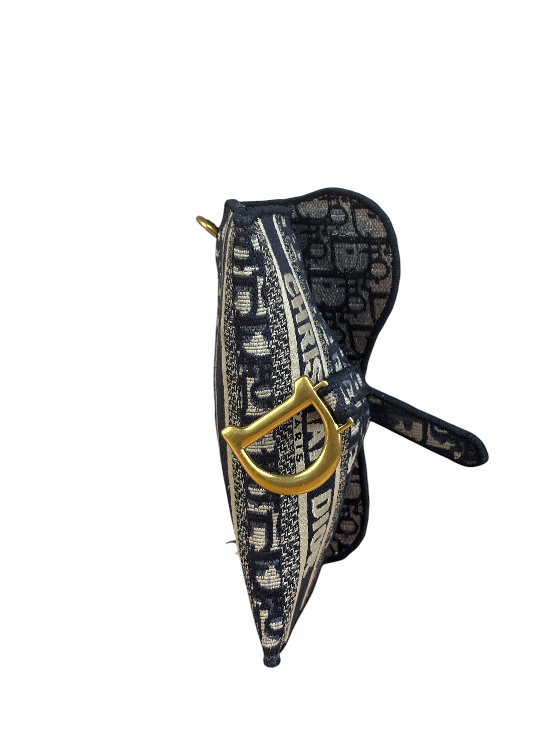 Christian Dior Oblique Slim Saddle Pouch