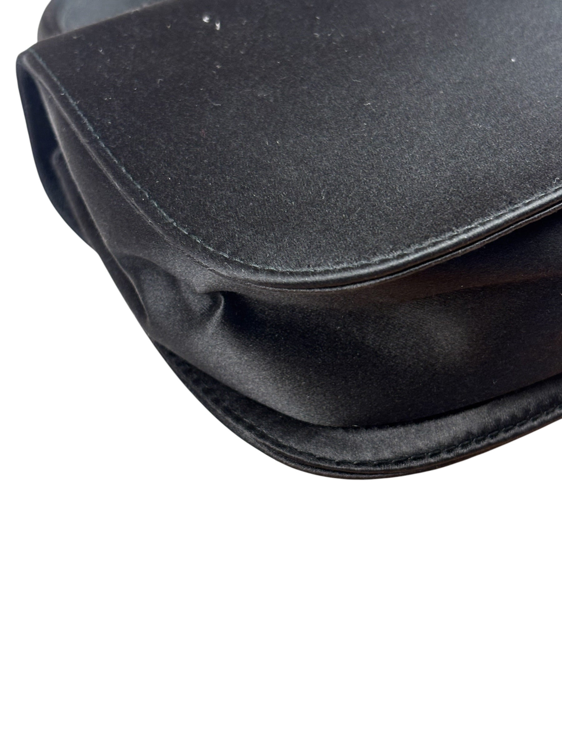 Gucci Vintage Satin Horsebit Top Handle Bag