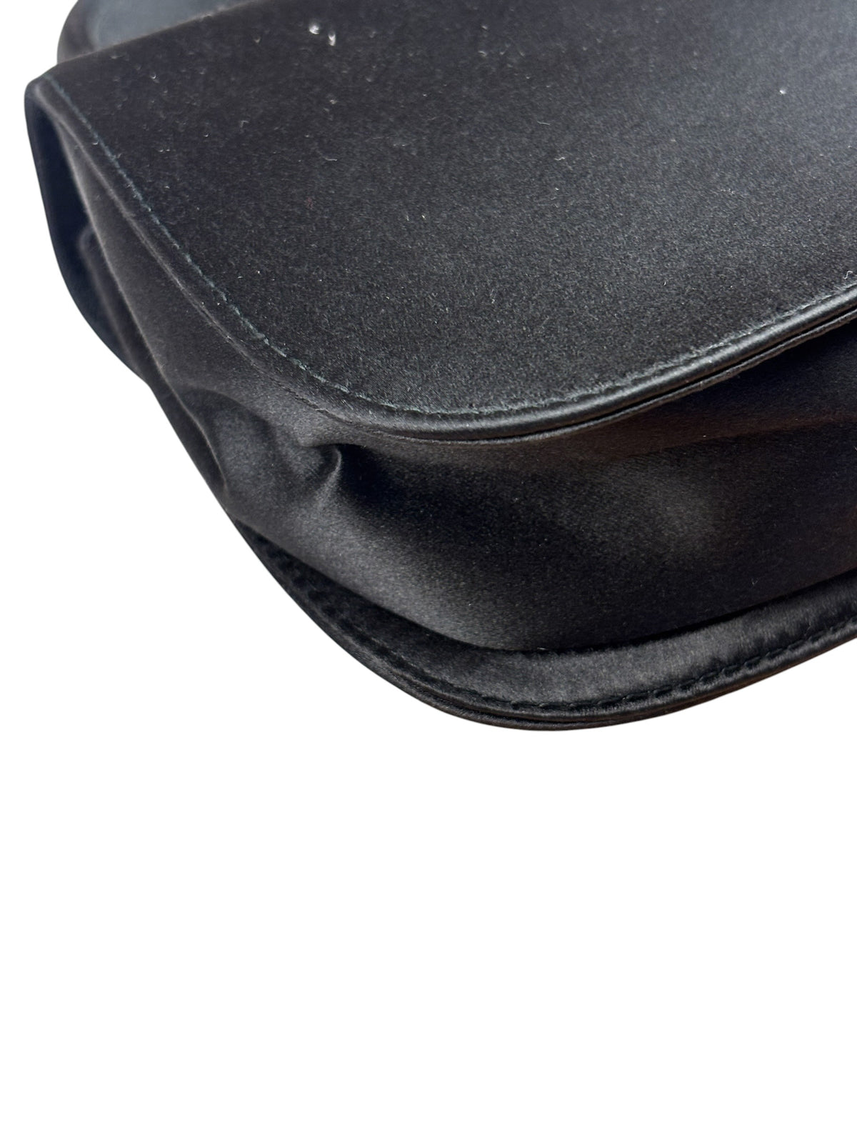 Gucci Vintage Satin Horsebit Top Handle Bag
