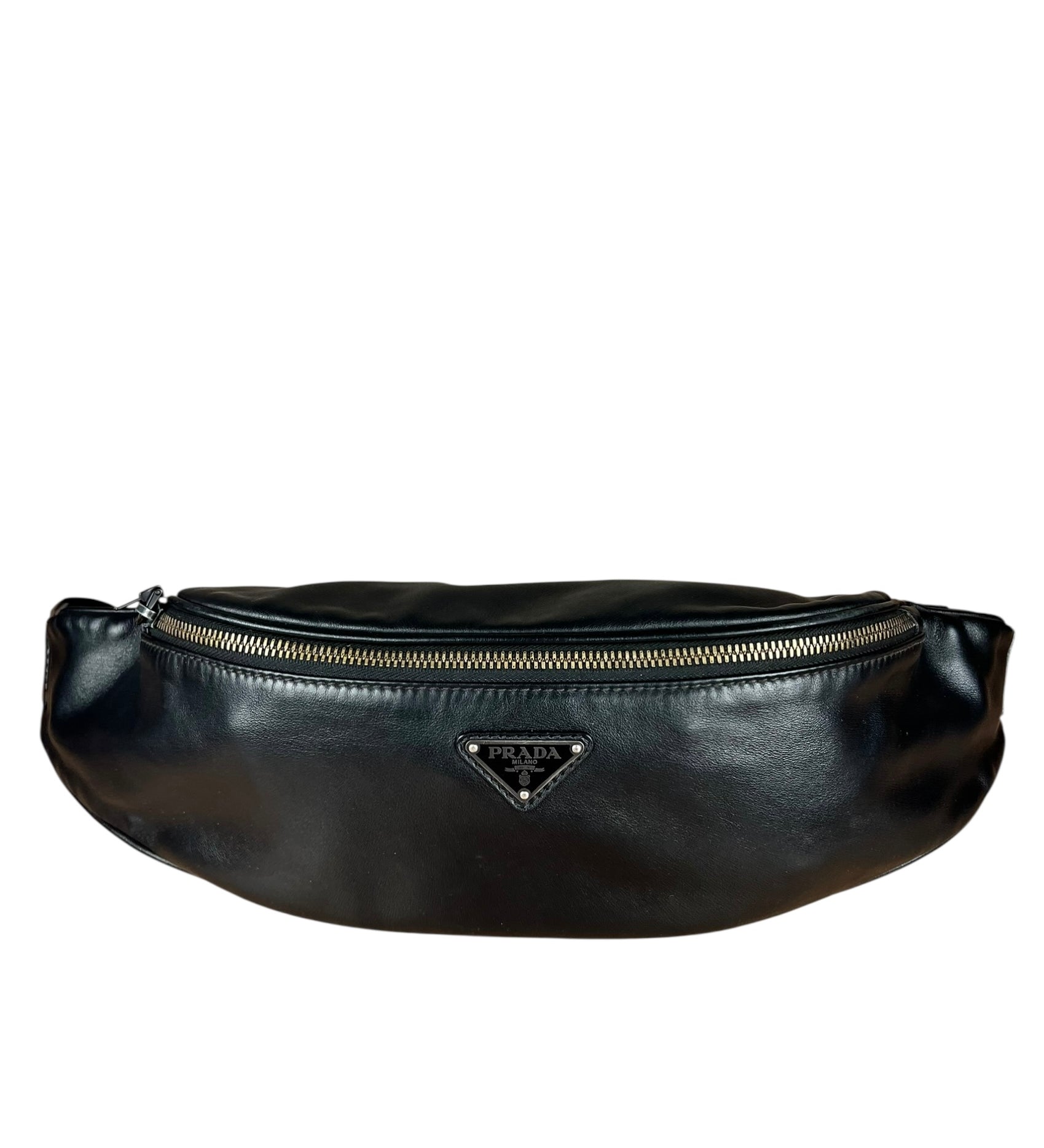Prada Leather Belt Bag Black