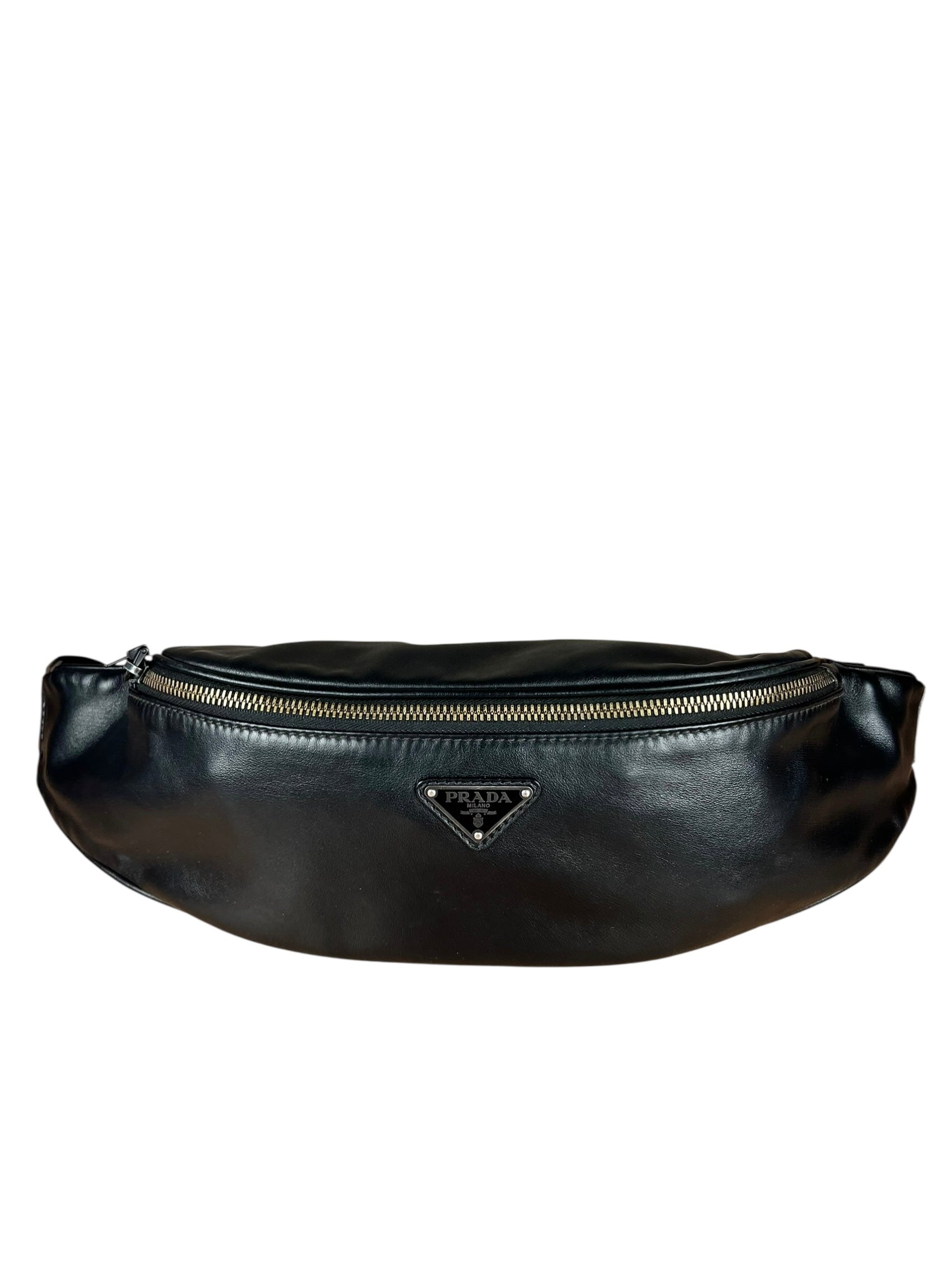 Prada Leather Belt Bag Black