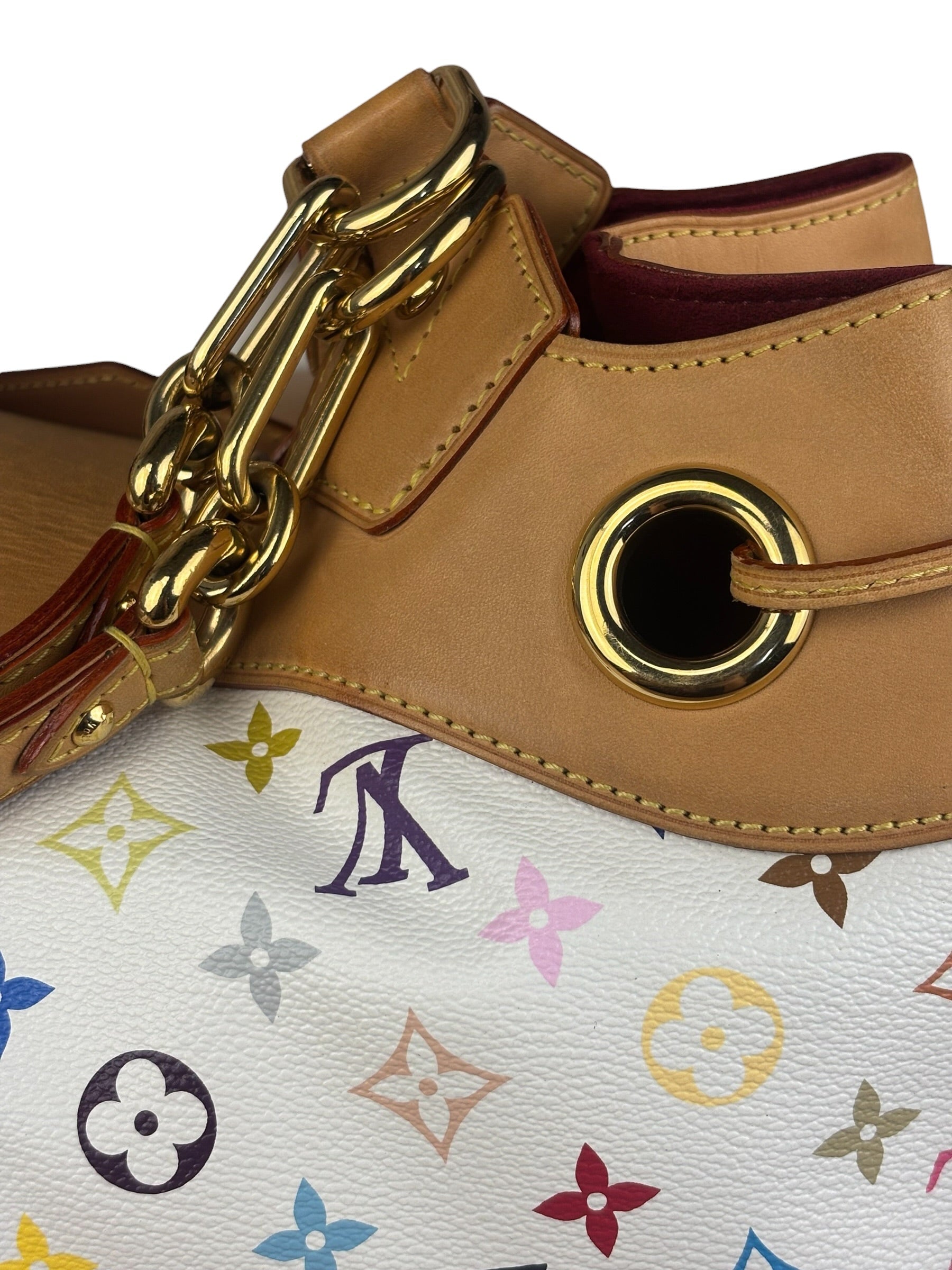 Louis Vuitton White Murakami Ursula Handbag
