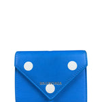 Balenciaga Blue Polka Dot Tri-Fold Wallet