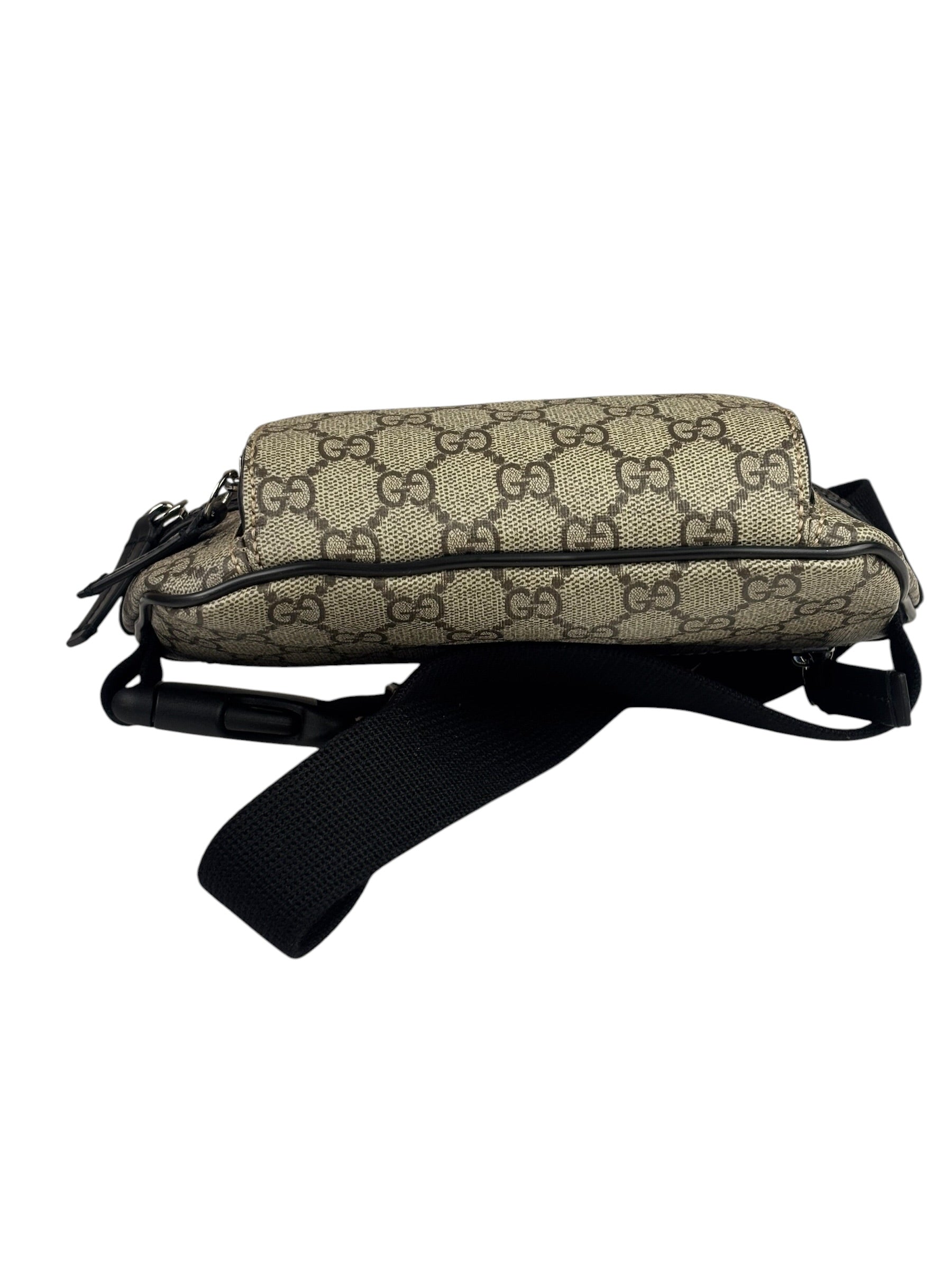 Gucci Beige/Black Leather GG Eden Belt Bag