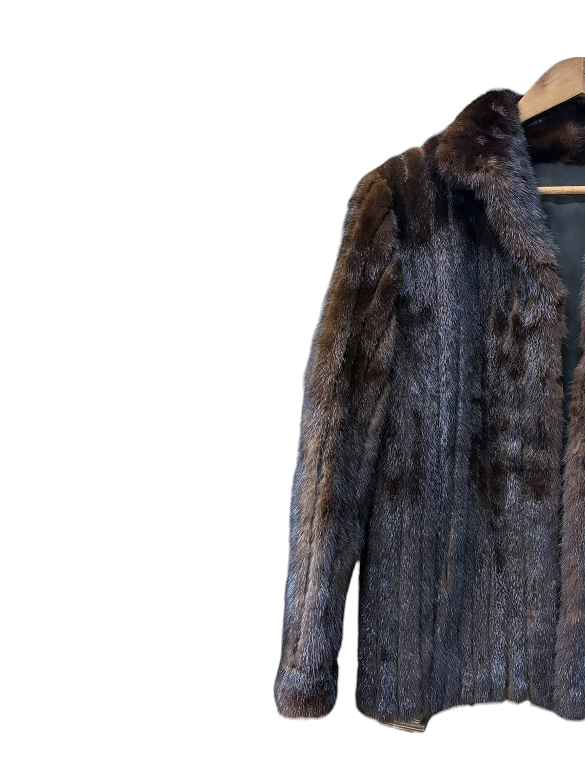 Vintage Dark Brown Mink Fur Coat