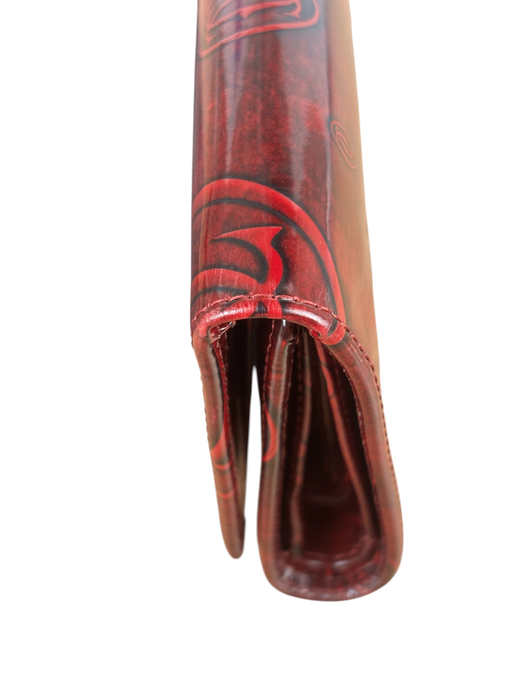 Cartier Red Patent Leather Must De Cartier Tri-Fold Wallet