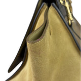 Celine Tri-Color Beige Leather/Suede Trapeze Medium Two-Way Bag