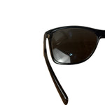 Prada Dark Gray Translucent Sleek Sunglasses