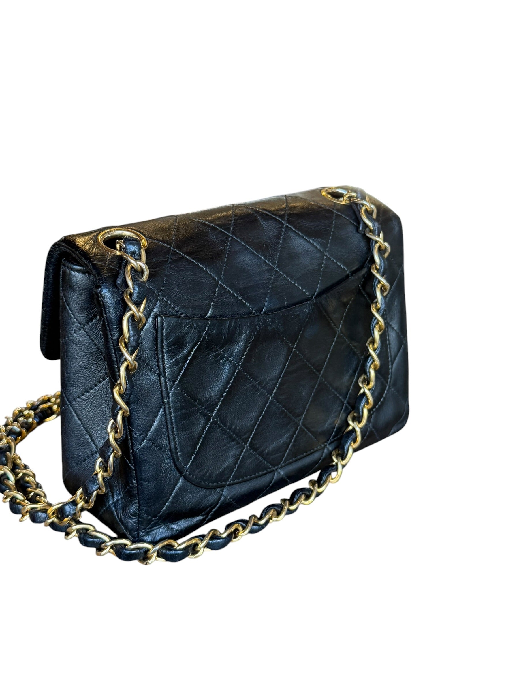 Chanel Black Leather Classic Mini Flap Bag ‘94-‘96