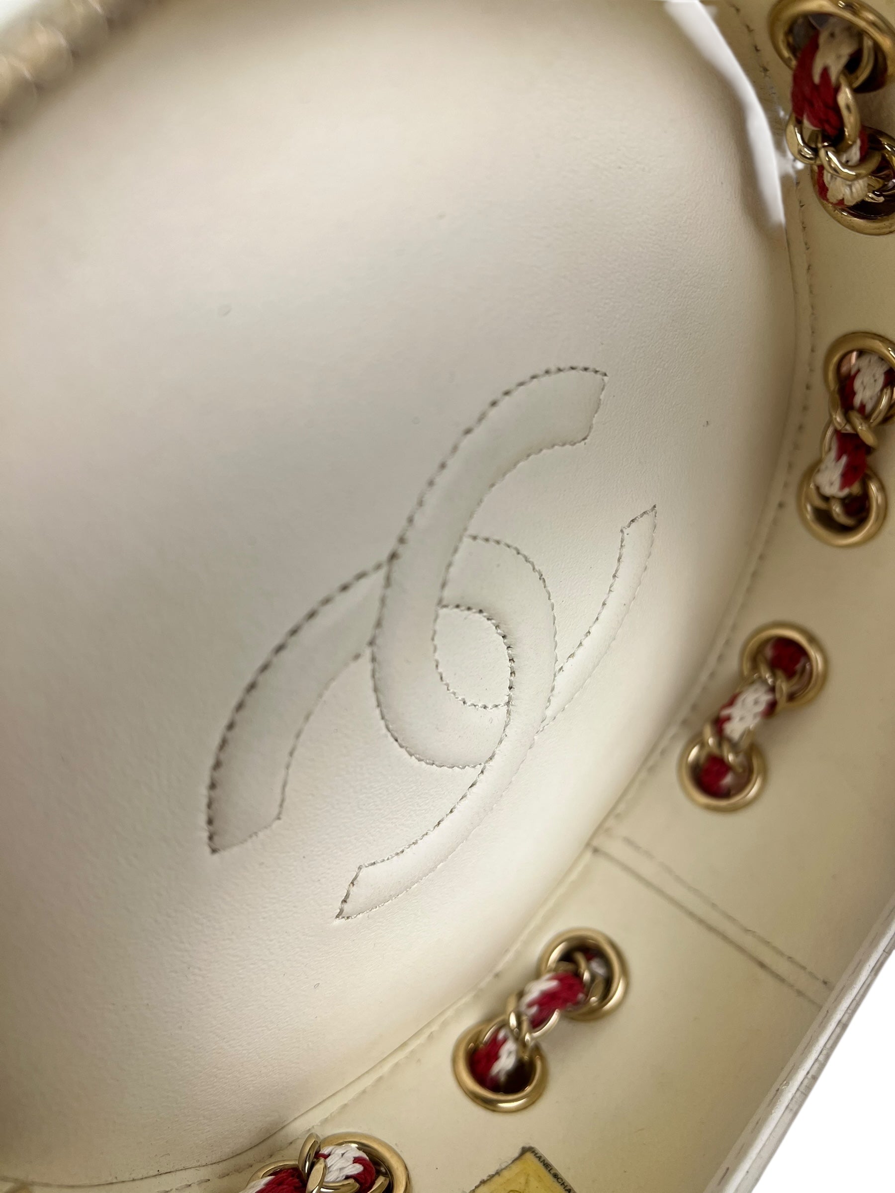 Chanel Limited Edition Lifesaver Round Crossbody Red