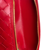 Bottega Veneta Red Intrecciato Leather Crossbody Bag