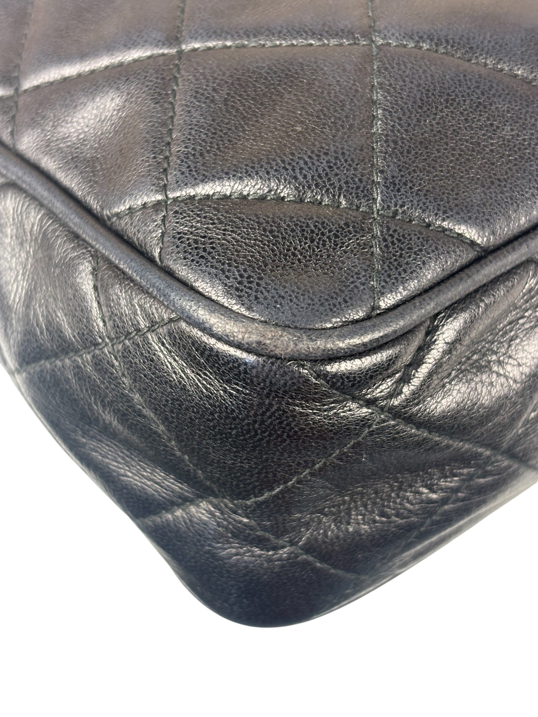 Chanel Black Diamond Stitch Camera Crossbody