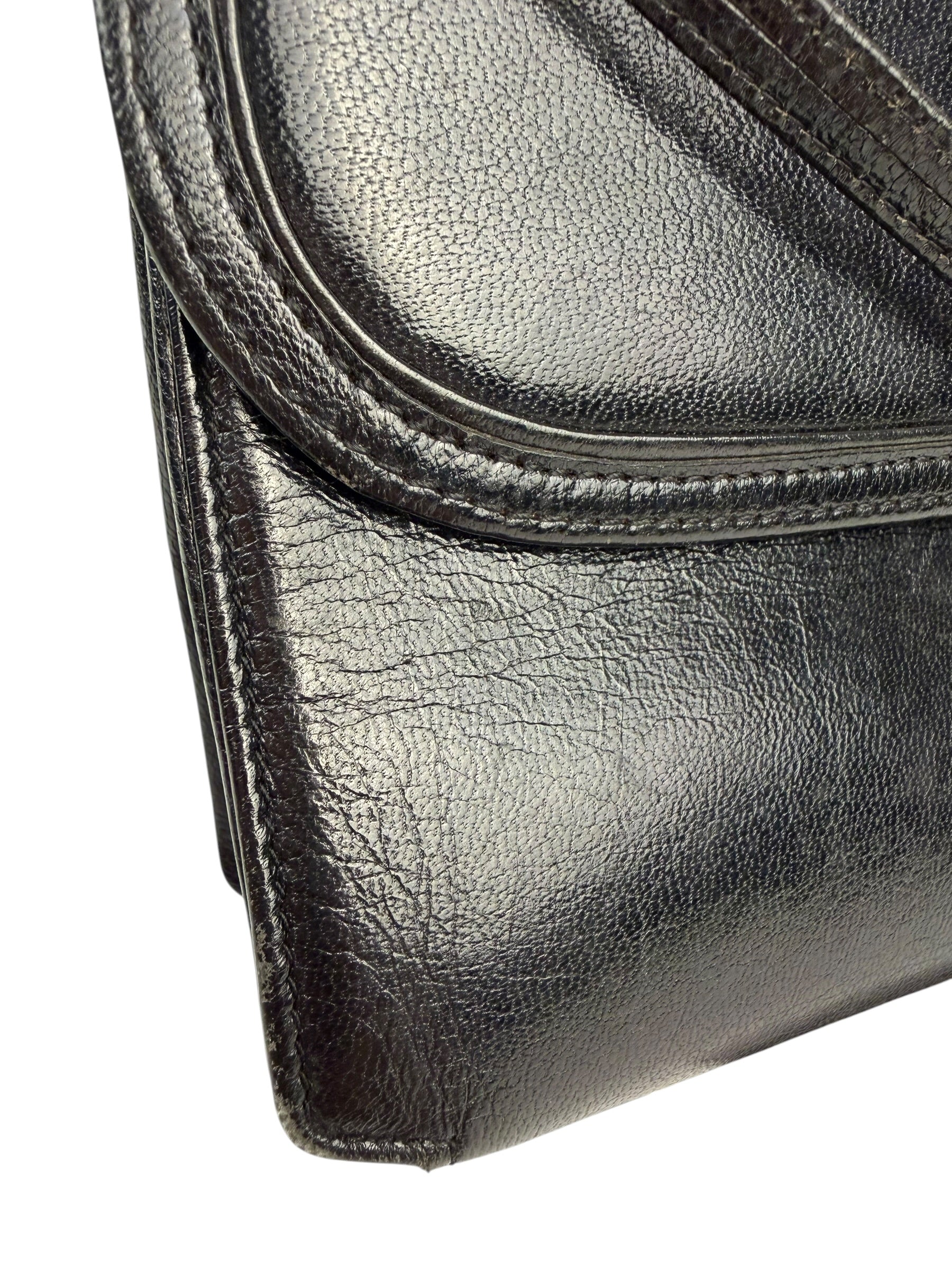 Chloe Vintage Black Leather Shoulder Bag
