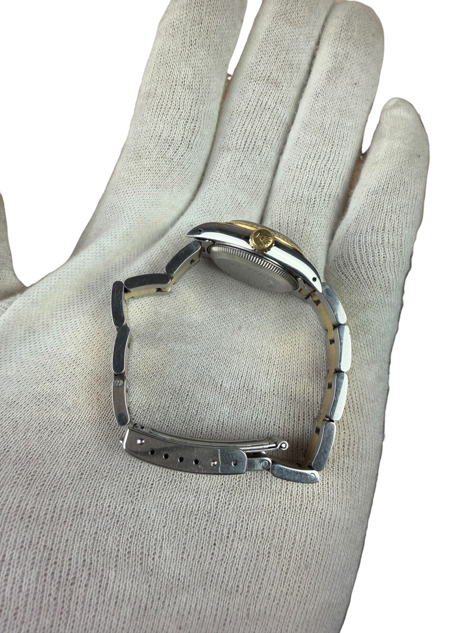 Rolex Oyster Perpetual 2 Tone Champagne Dial 1990