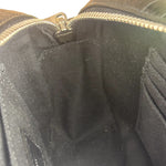 Saint Laurent Crocodile Embossed Leather Camera Bag Black