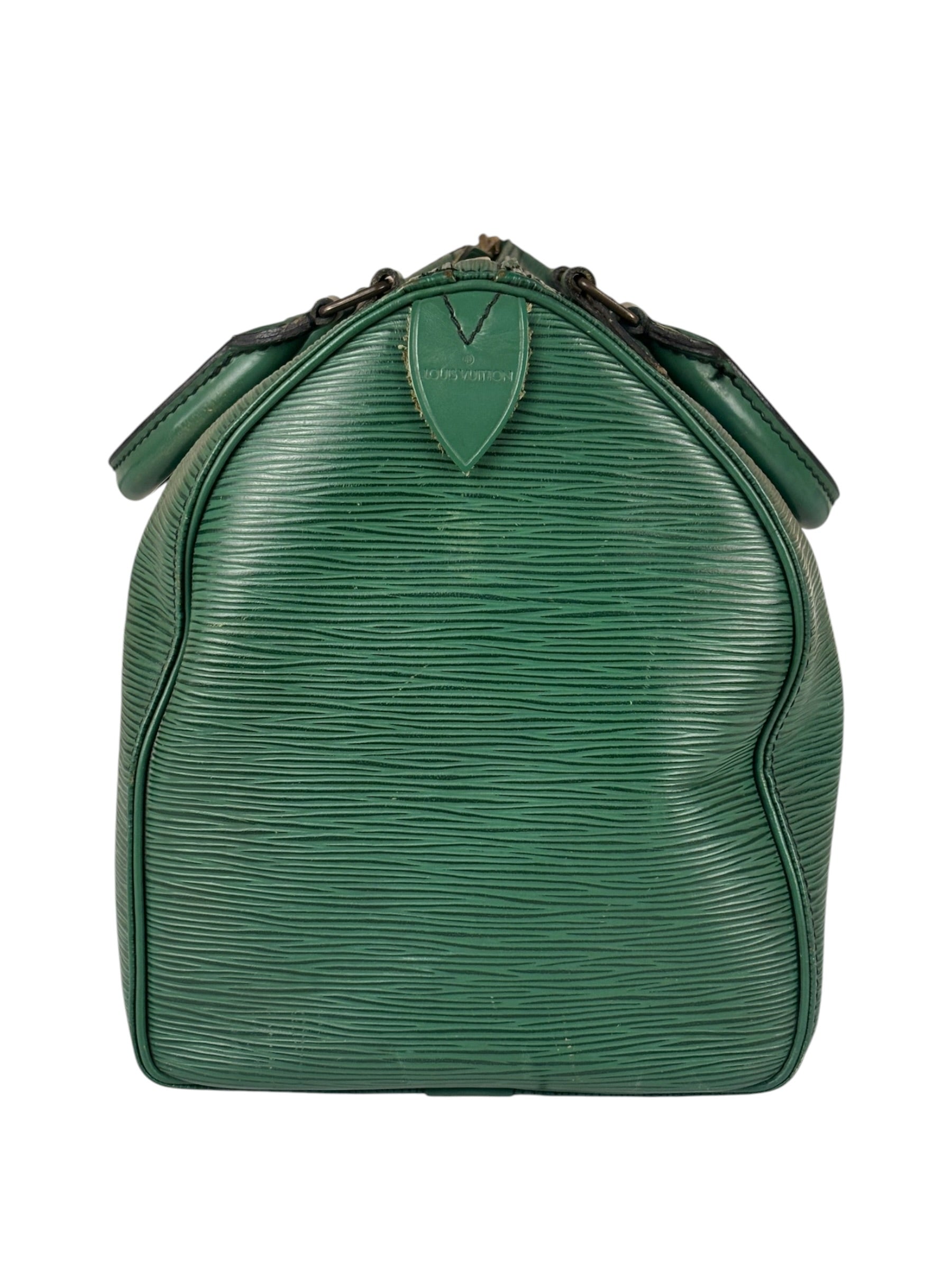 Louis Vuitton Vintage Green Epi Speedy 35