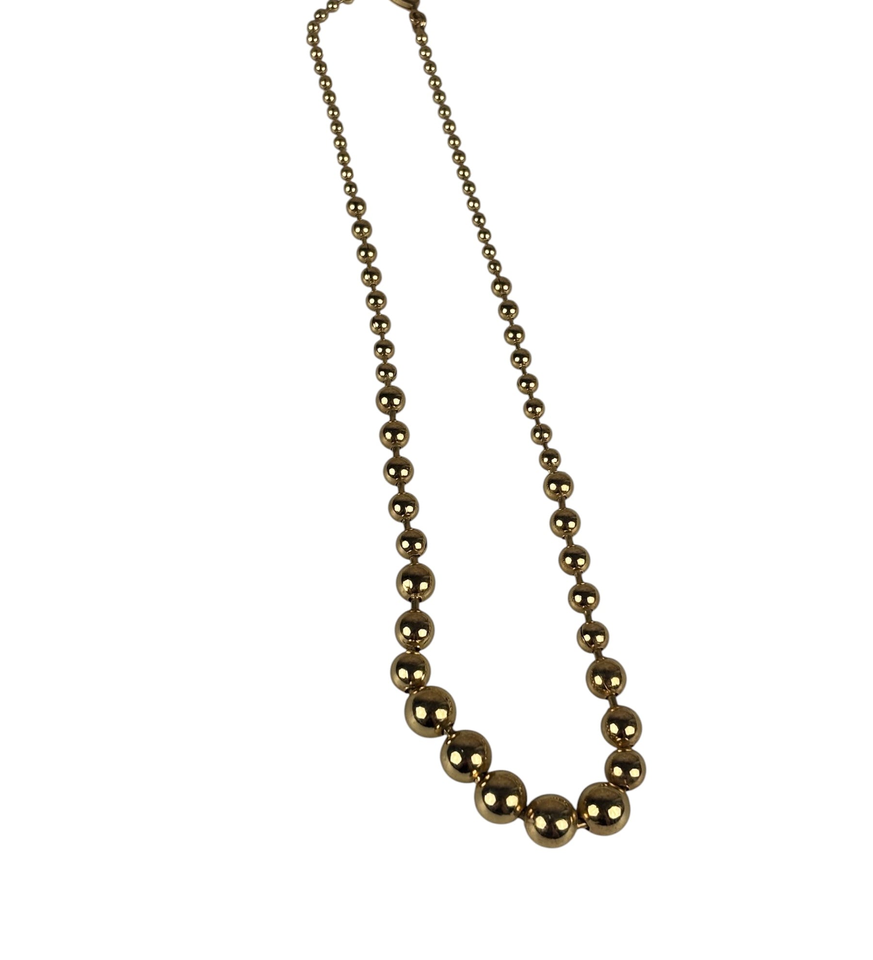 Christian Dior Vintage Gold Plated Beaded Necklace