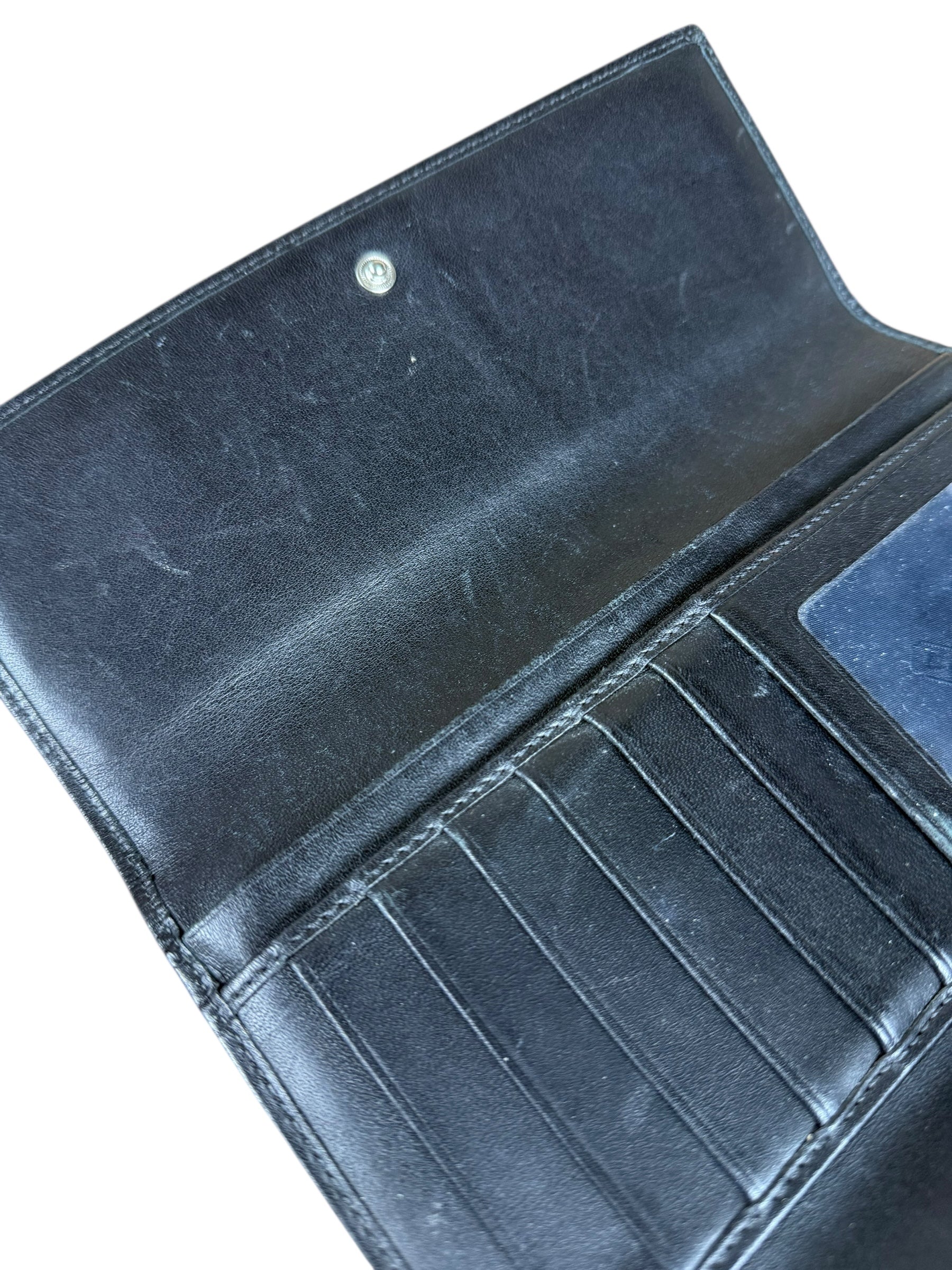 Coach Vintage Signature C Long Wallet Black