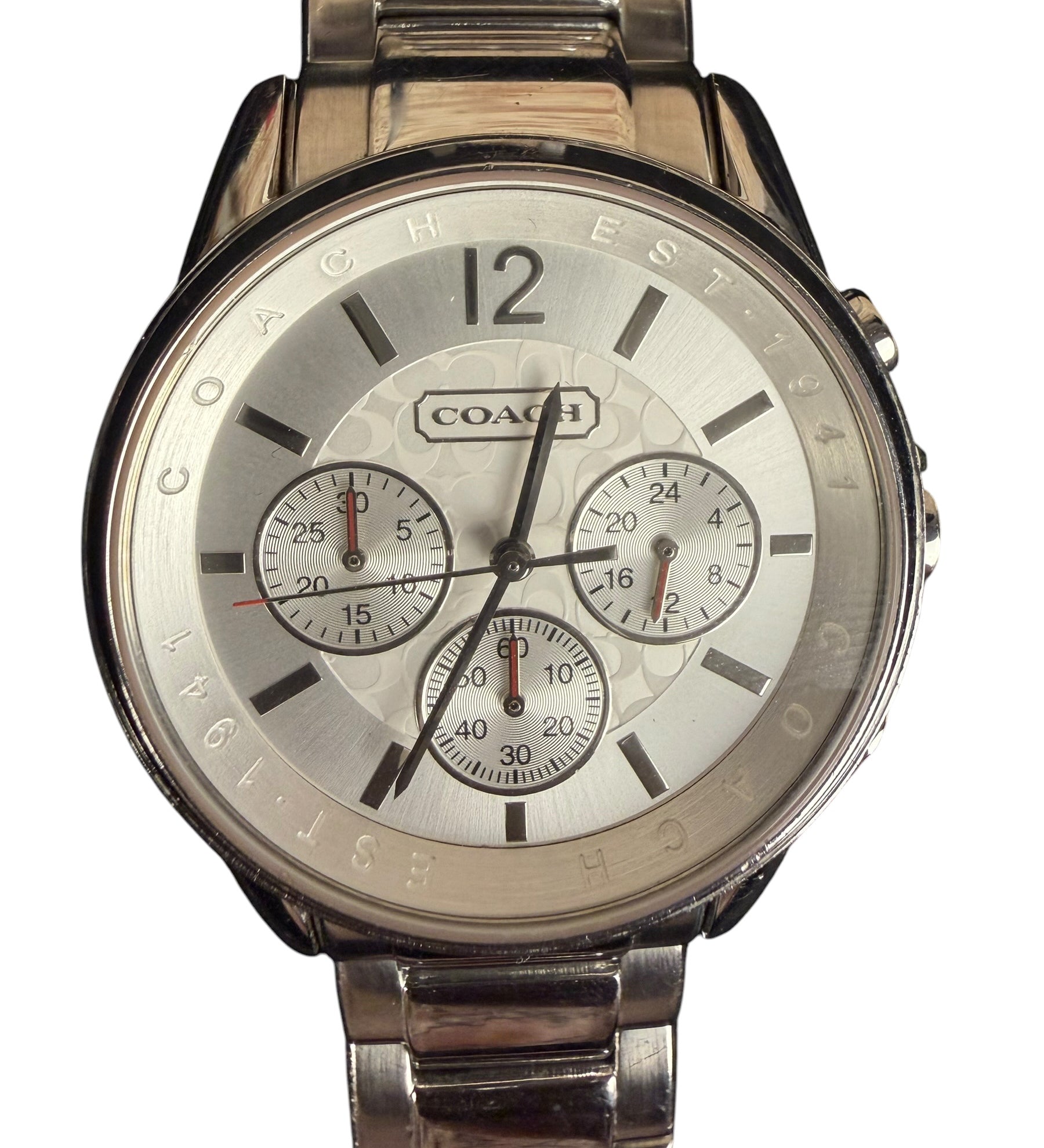 Coach Chronograph Stainless Steel Band
