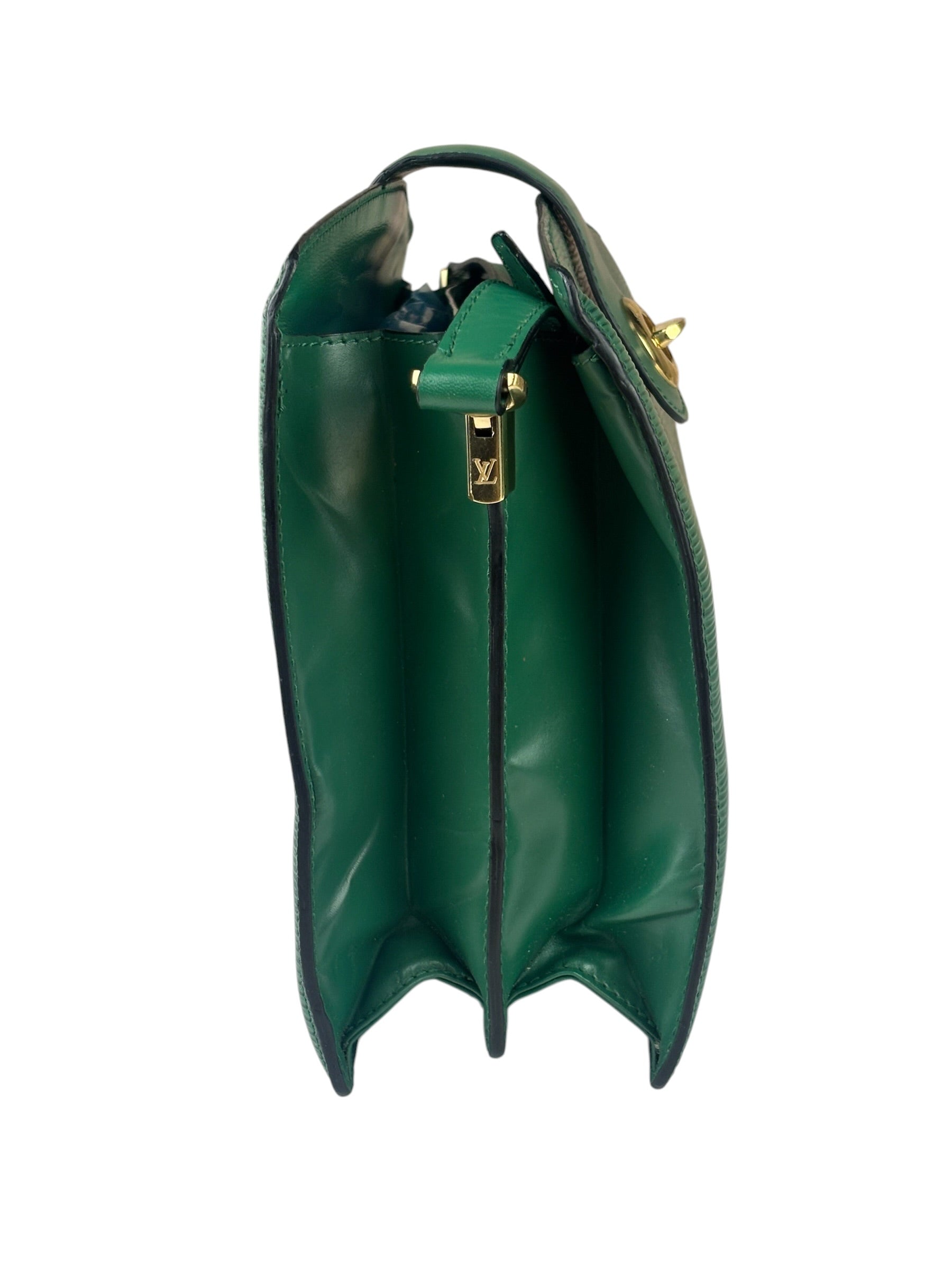 Louis Vuitton Borneo Green Epi Leather Capucines Crossbody Bag