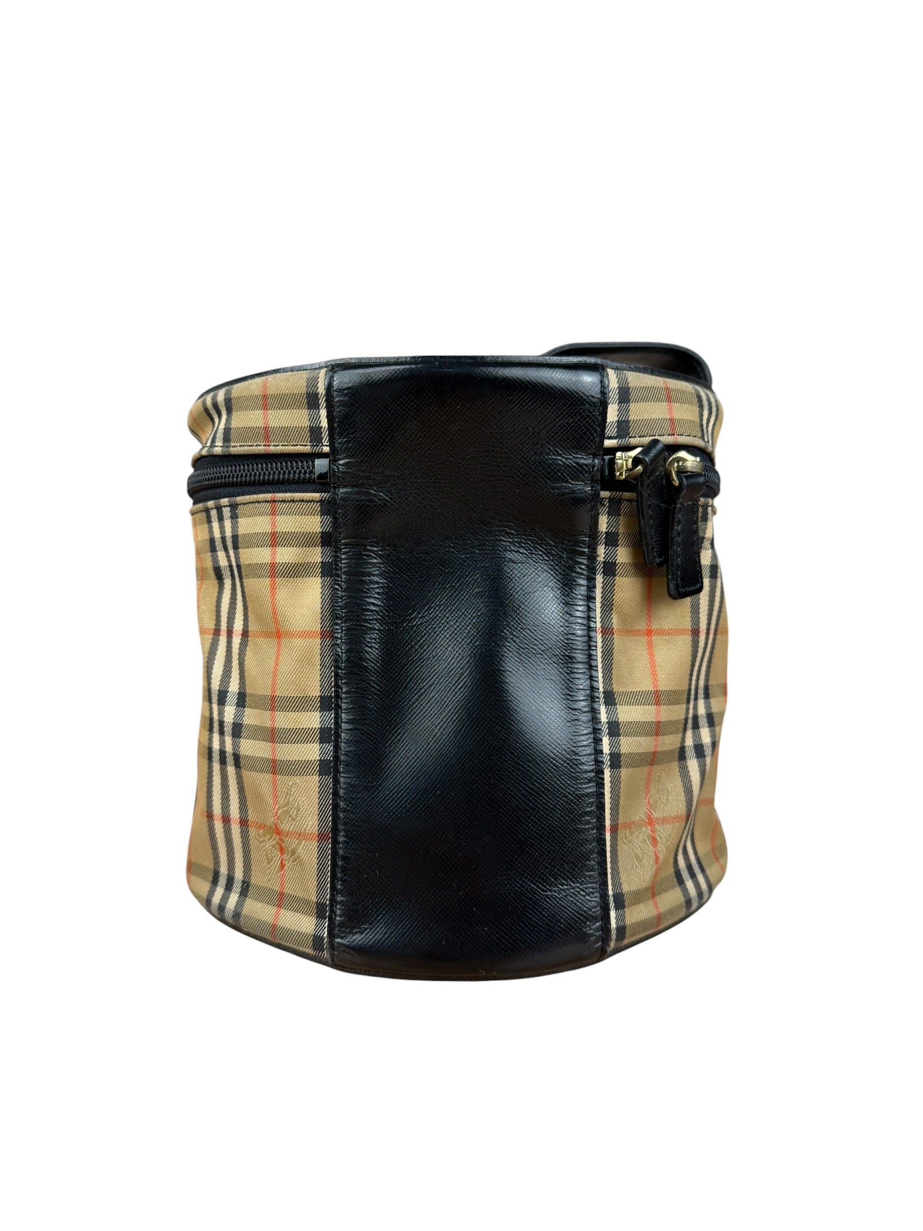 Burberry Vintage Nova Check Top Handle Vanity Bag