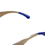 Chanel Vintage Blue Round Frame Sunglasses